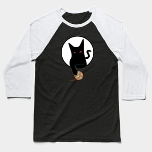 Black Cat pet lover Baseball T-Shirt